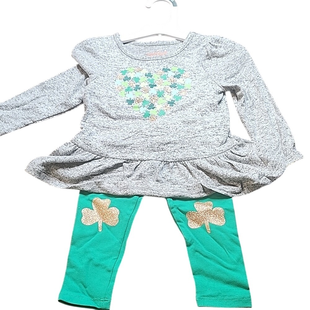 Cat & Jack Shamrock Outfit